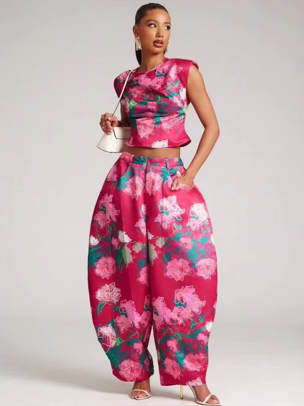floral pants set